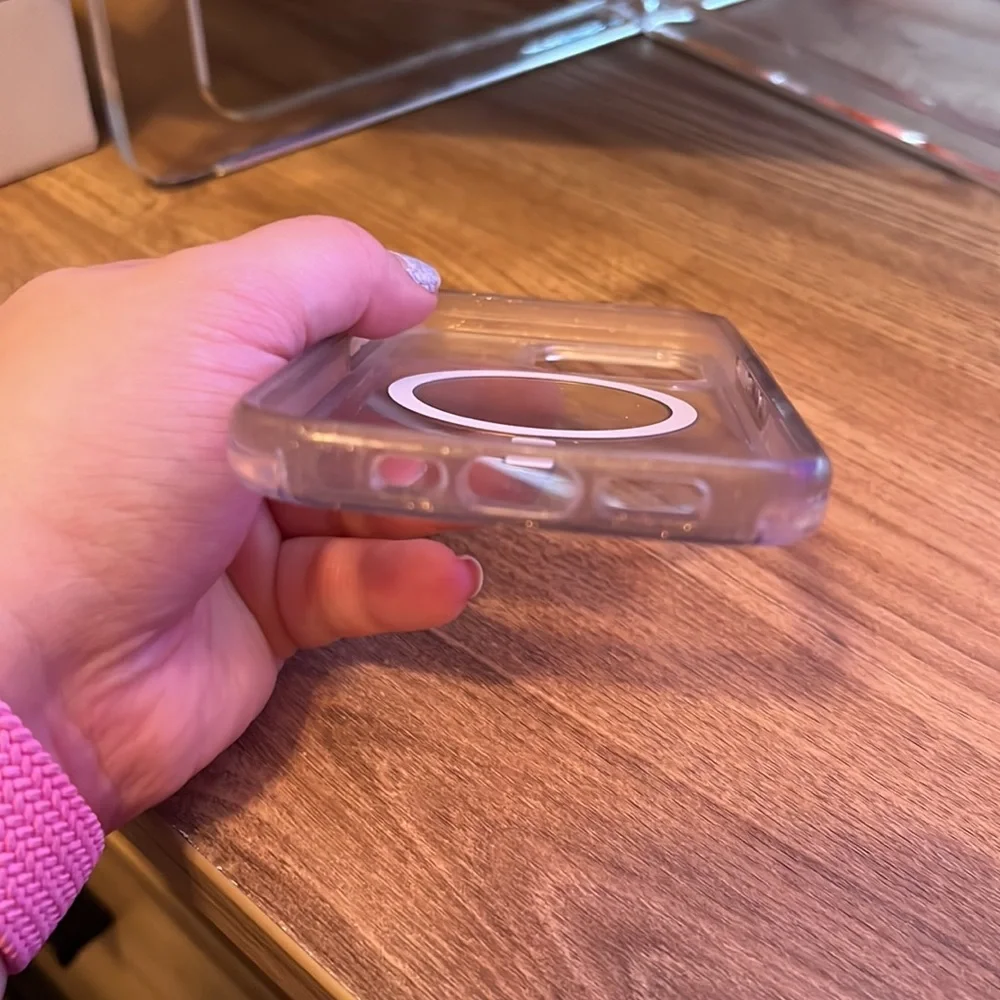 iPhone 13 Pro Otterbox with mag safe charging ring.